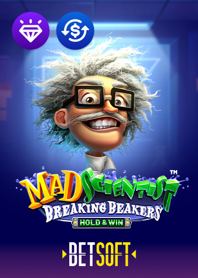 Mad Scientist Breaking Beakers Hold and Win